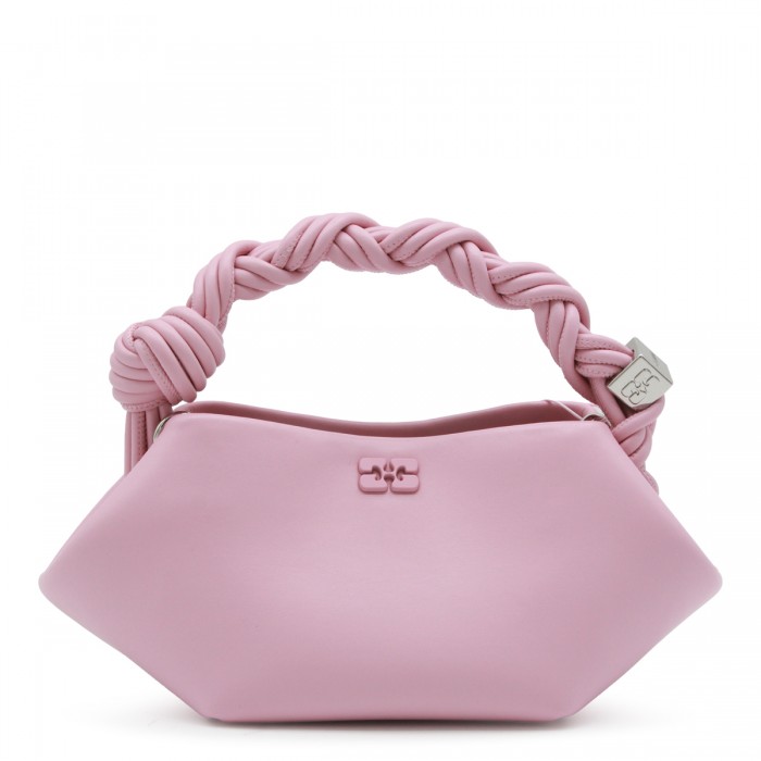 PINK LEATHER TOP HANDLE BAG
