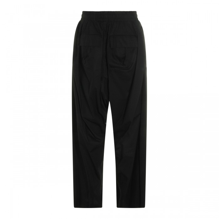 BLACK COTTON BALLOON TROUSERS 2