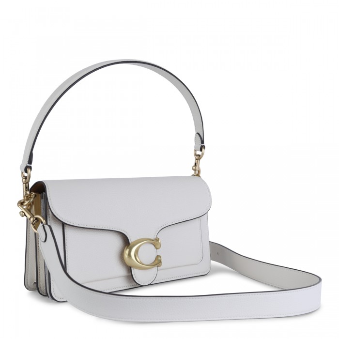 WHITE LEATHER SHOULDER BAG 2