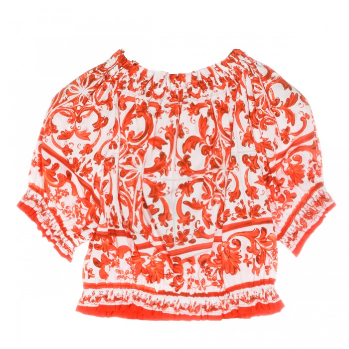 WHITE AND ORANGE COTTON... 2