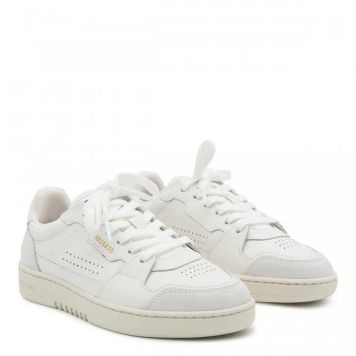 WHITE LEATHER DICE SNEAKERS 2