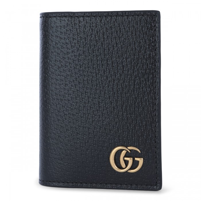 BLACK LEATHER CARD HOLDER