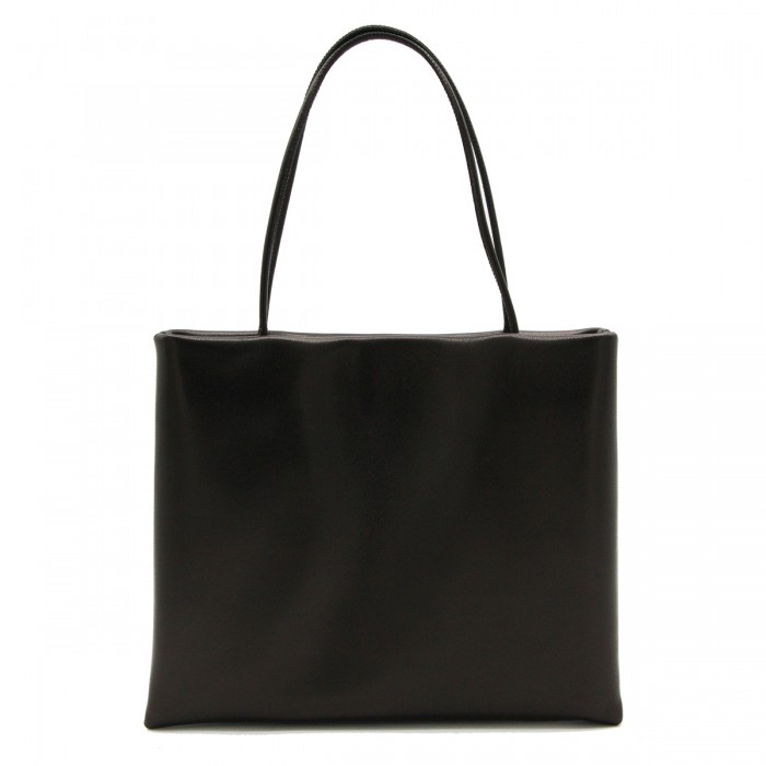 BLACK LEATHER CECILY TOTE