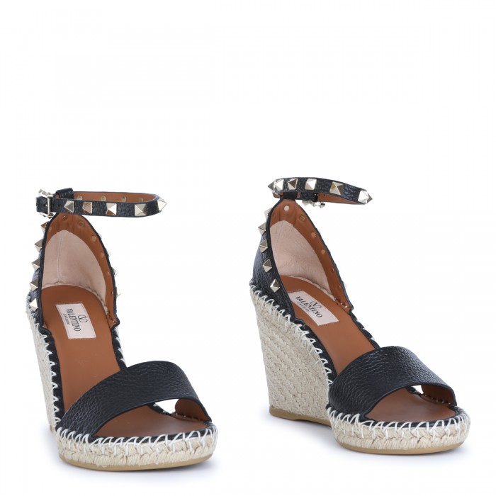 BLACK ROCKSTUD ESPADRILLAS 2