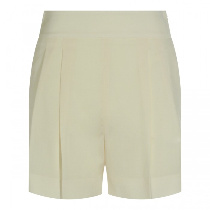 WHITE WOOL PITTURA SHORTS