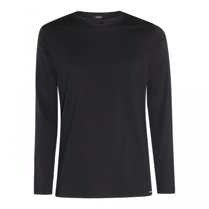 BLACK COTTON T-SHIRT