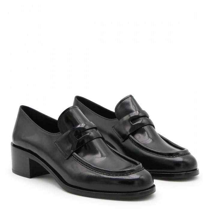 BLACK LEATHER LOAFERS 2