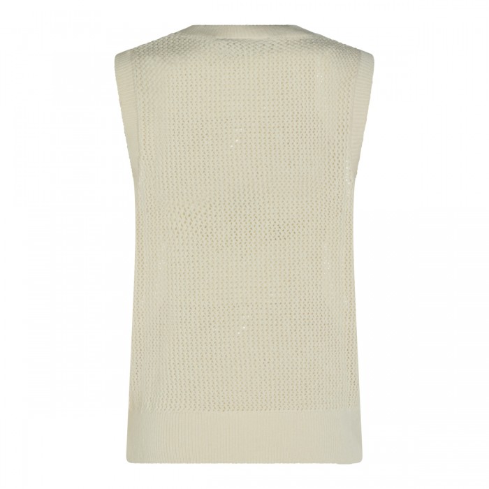 WAX COTTON BLEND VEST KNITWEAR 2