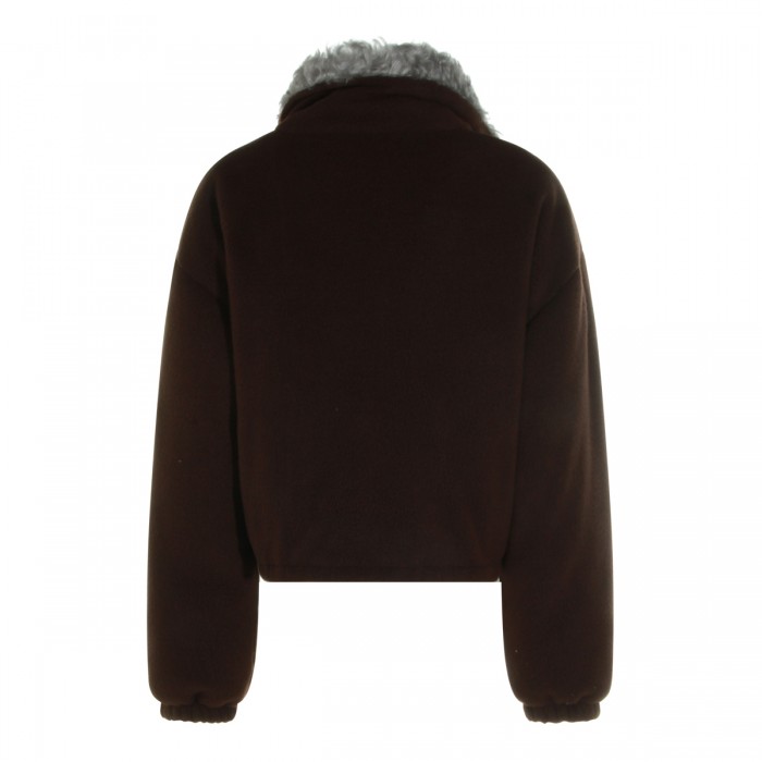 BLACK VIRGIN WOOL DOWN JACKET 2