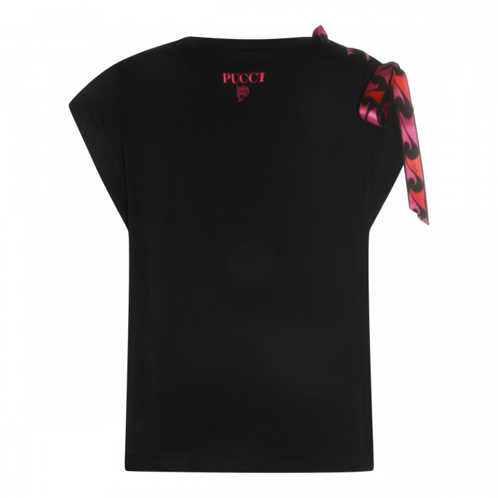 BLACK VISCOSE T-SHIRT 2