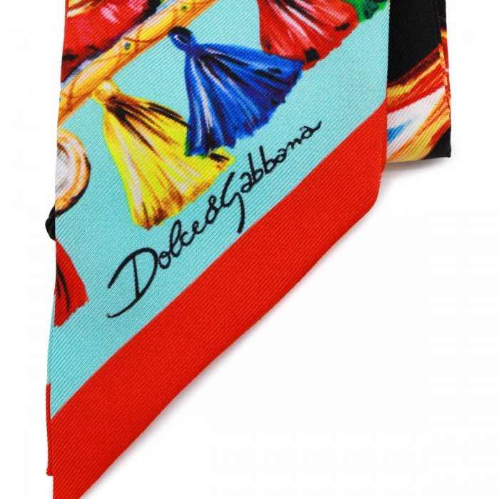 MULTICOLOR SILK SCARF 2