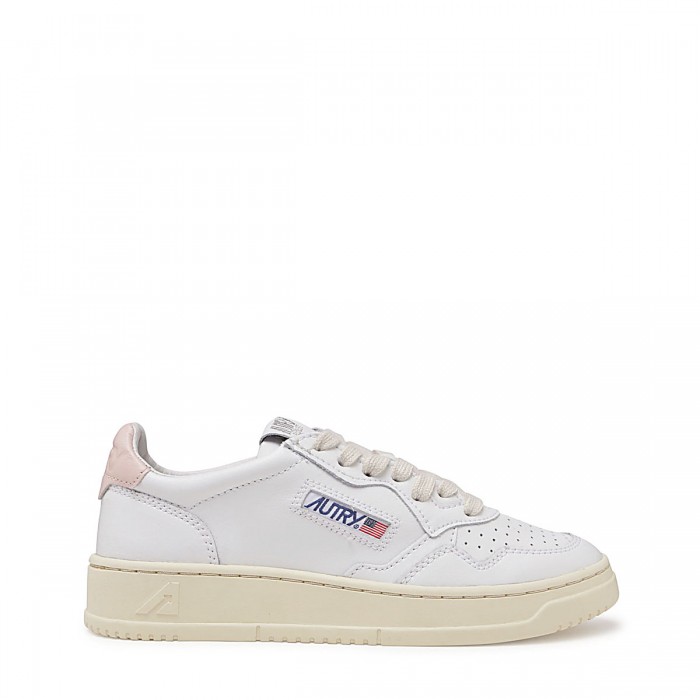 WHITE AND PINK LEATHER...