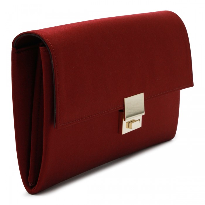 RED VISCOSE CLUTCH 2