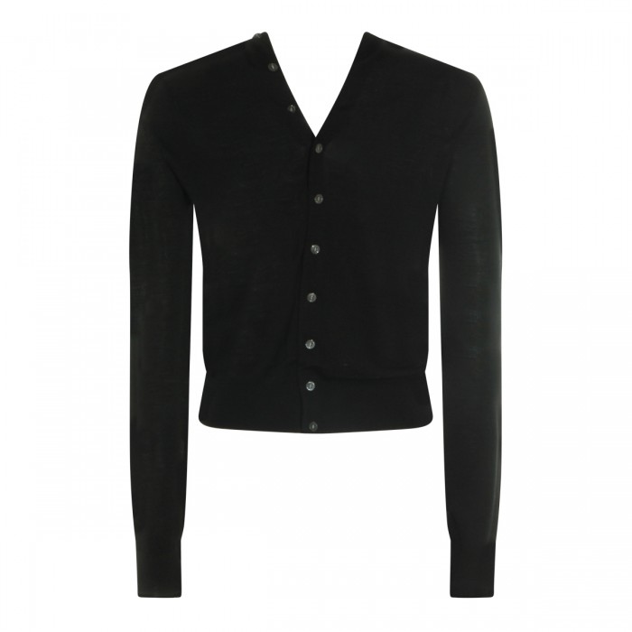 BLACK WOOL CARDIGAN 2