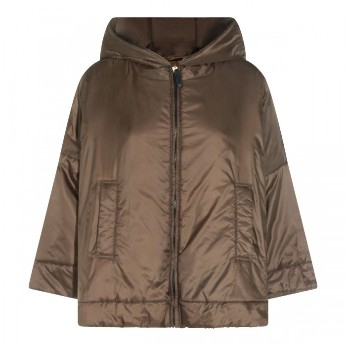 DARK BROWN DOWN JACKET
