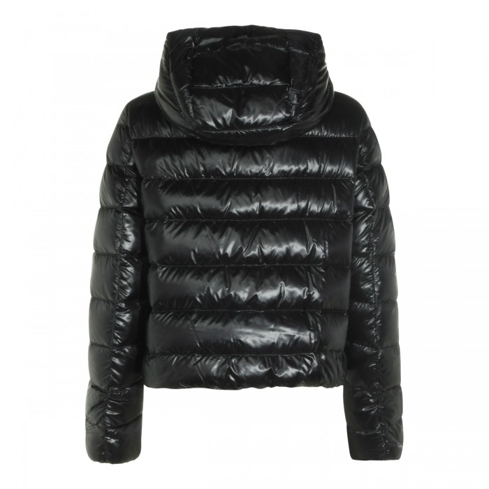BLACK PUFFED VYNIL DOWN JACKET 2