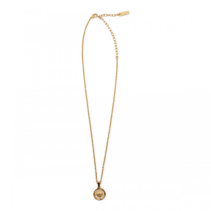 GOLD BRASS MEDUSA NECKLACE