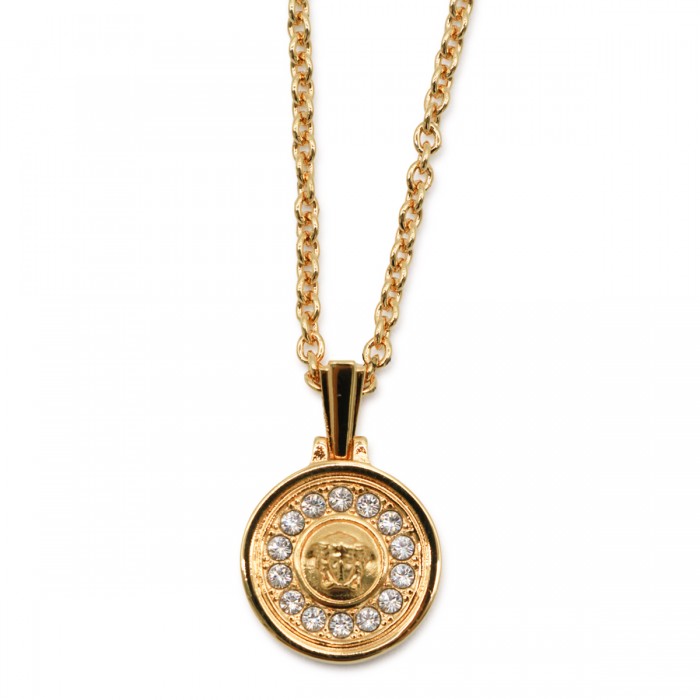 GOLD BRASS MEDUSA NECKLACE 2