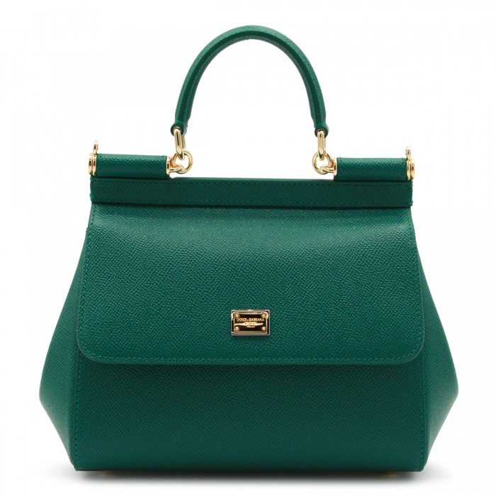 GREEN LEATHER SICILY SMALL...