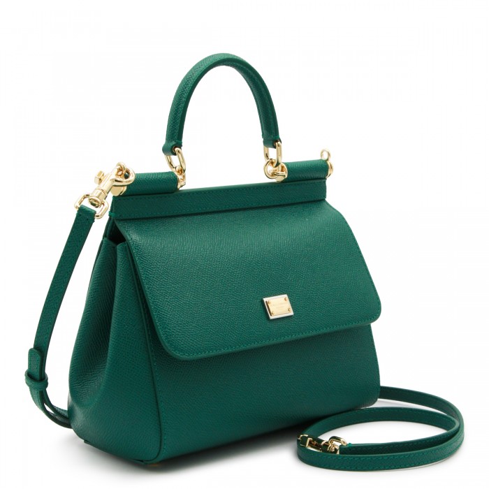 GREEN LEATHER SICILY SMALL... 2
