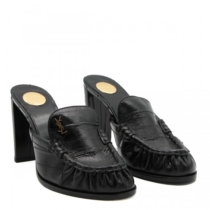 BLACK LEATHER LOAFERS 2