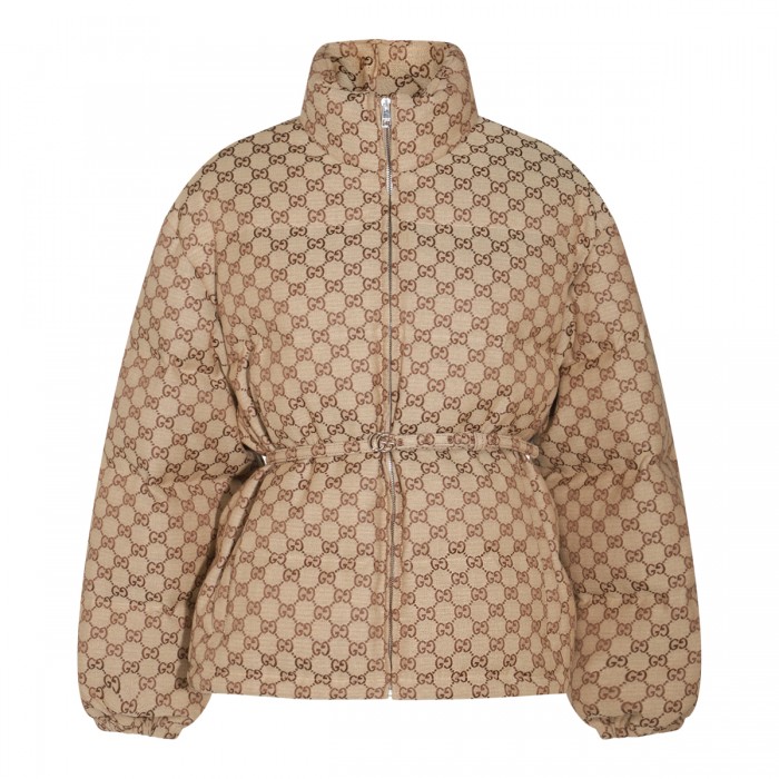 BEIGE COTTON GG PUFFER DOWN...