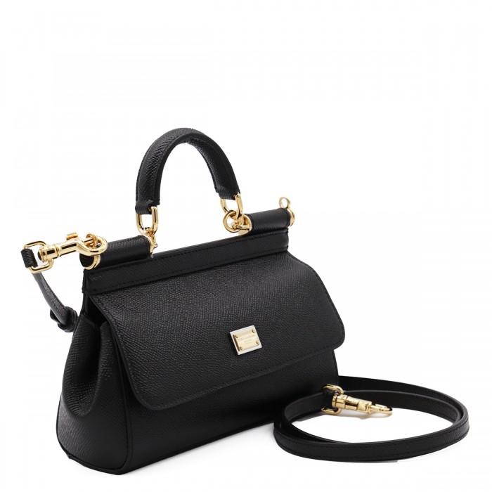 BLACK LEATHER SICILY SMALL... 2