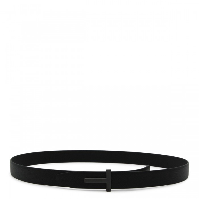 BLACK LEATHER BELT