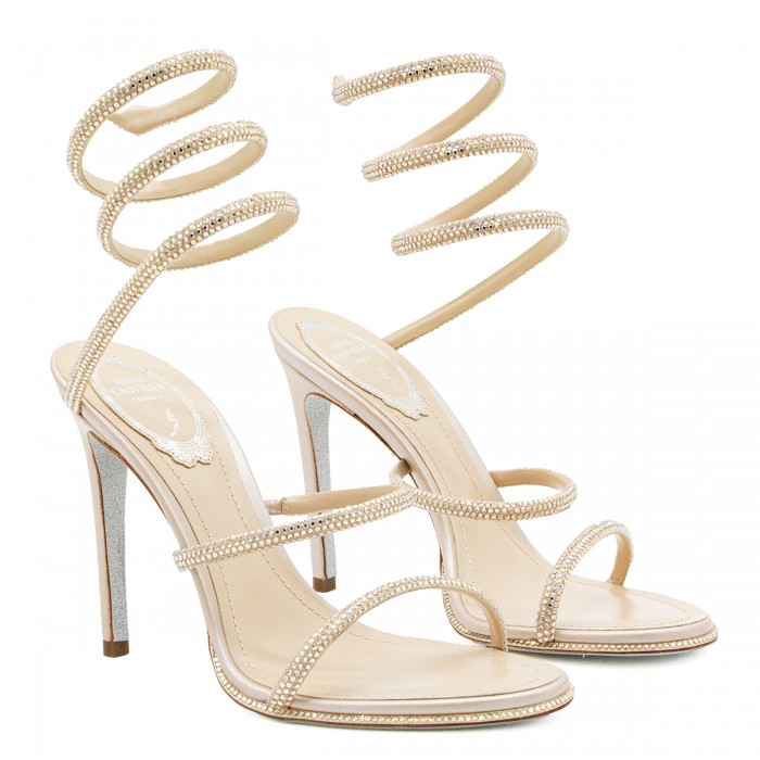 GOLD LEATHER CLEO STILETTO... 2