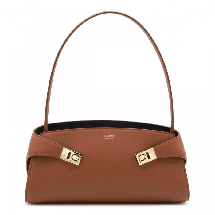 COGNAC LEATHER HUG MINI...