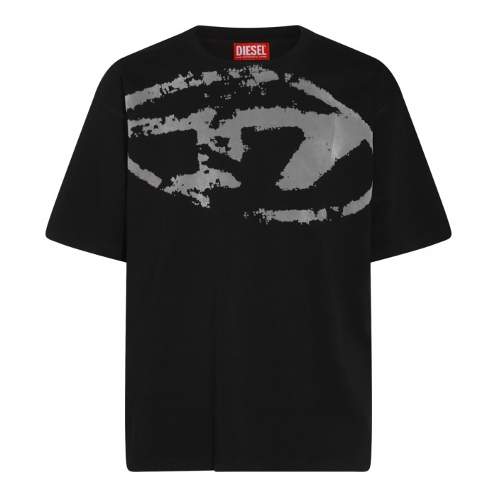 BLACK COTTON T-SHIRT