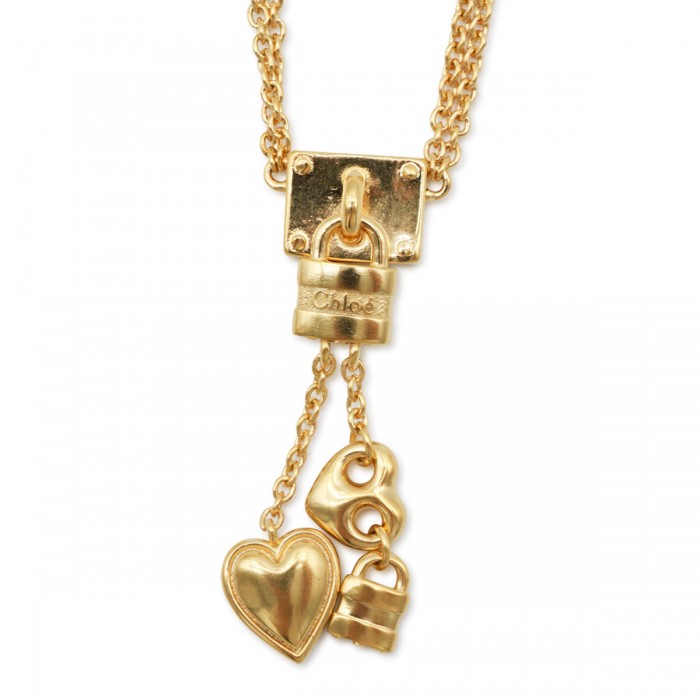 GOLD BRASS NECKLACE 2