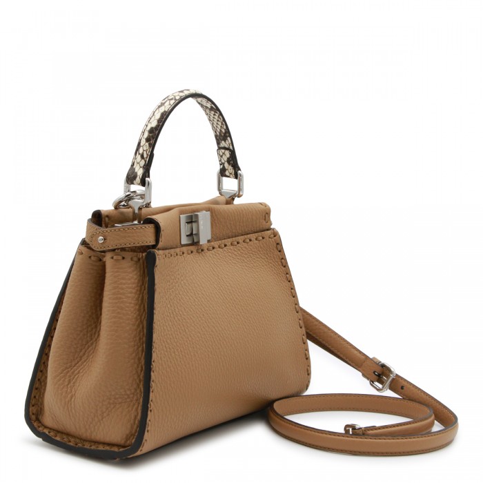 LIGHT BROWN LEATHER PEKABOO... 2