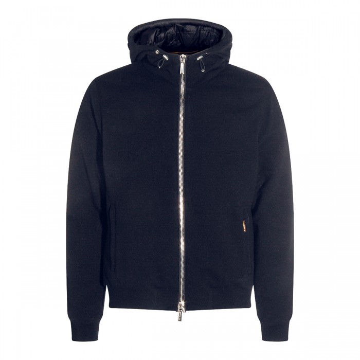 NAVY WOOL BRIGNO DOWN JACKET