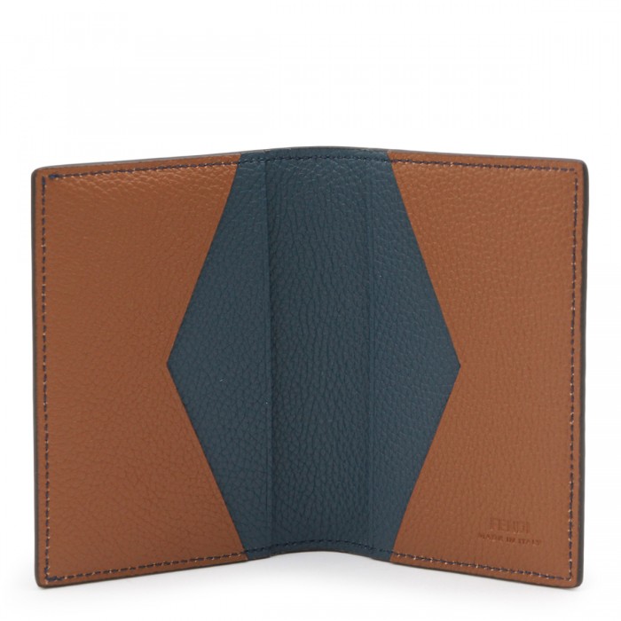BLUE AND BROWN LEATHER CARD... 2