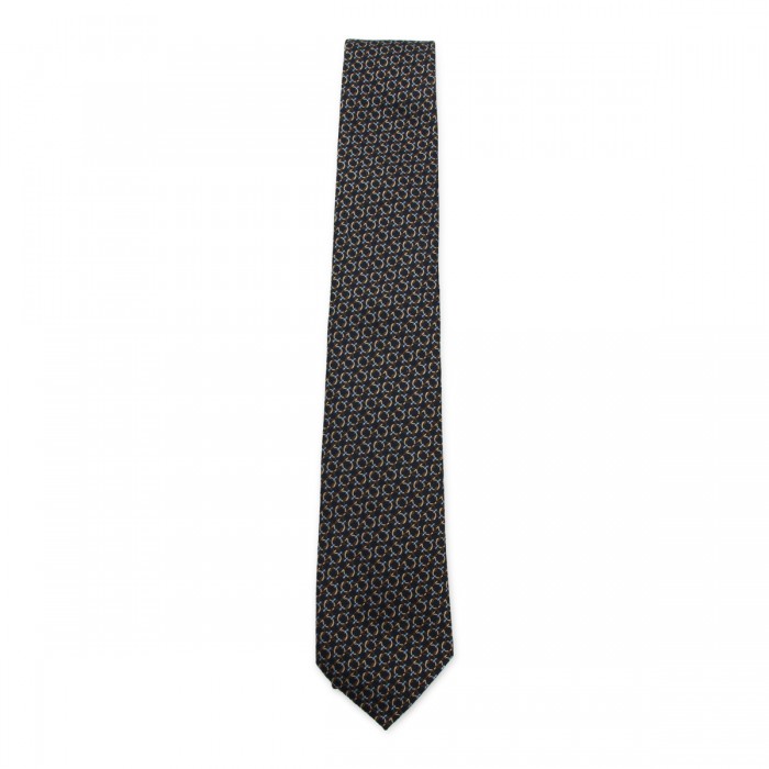 NAVY SILK TIE