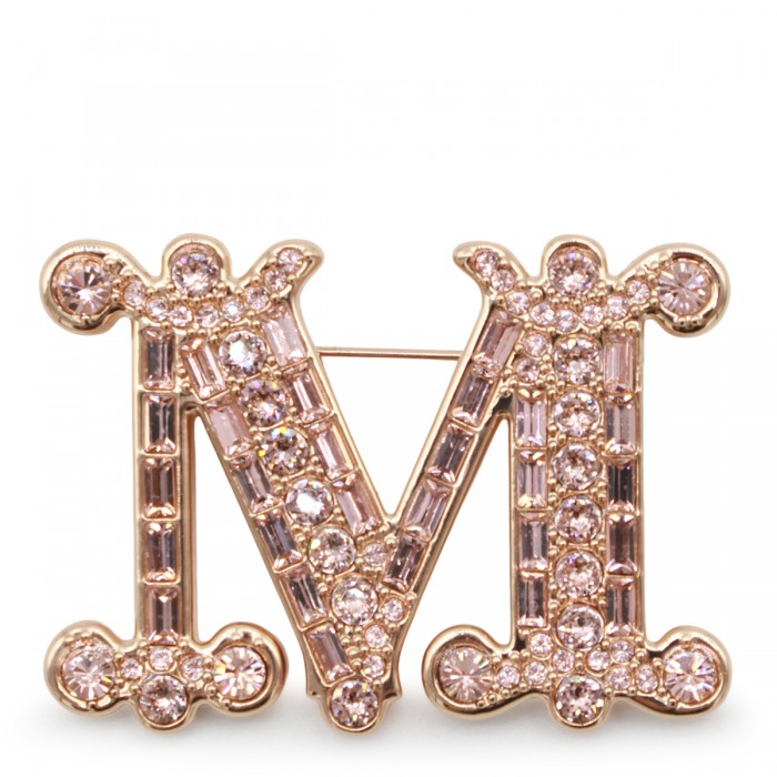BLUSH BRASS BAFF BROOCHE