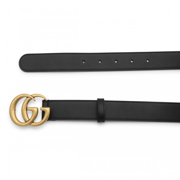 BLACK LEATHER BELT 2