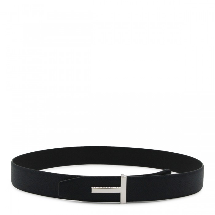 BLACK AND NAVY LEATHER LOGO...