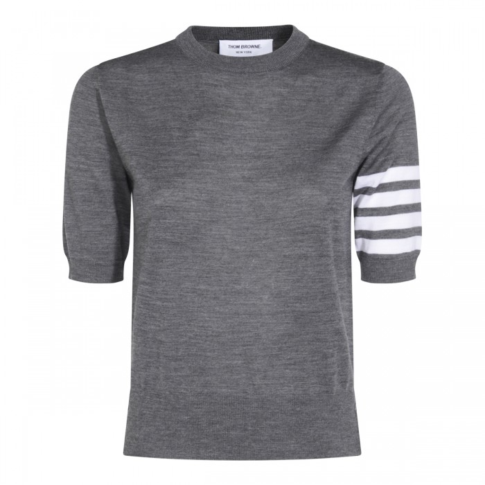 GREY WOOL KNITWEAR