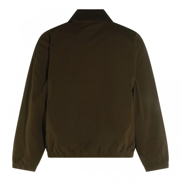 BROWN COTTON CASUAL JACKET 2