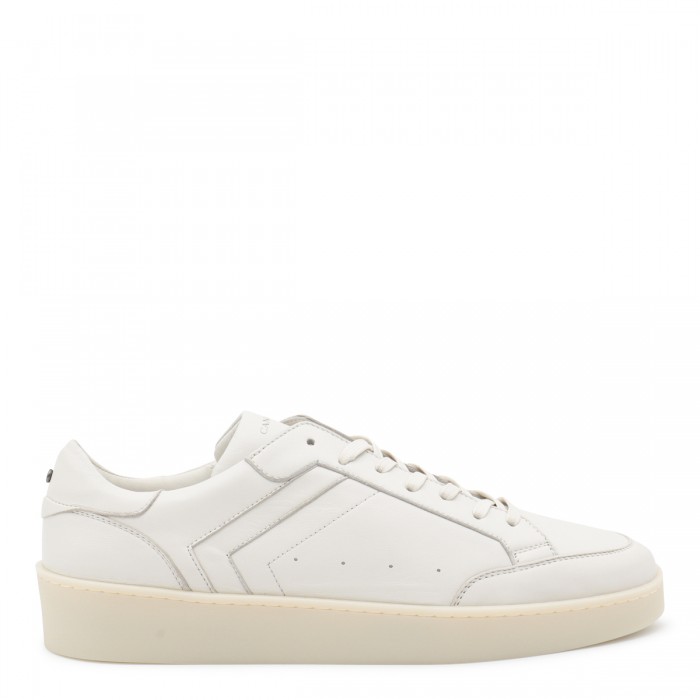 WHITE LEATHER SNEAKERS