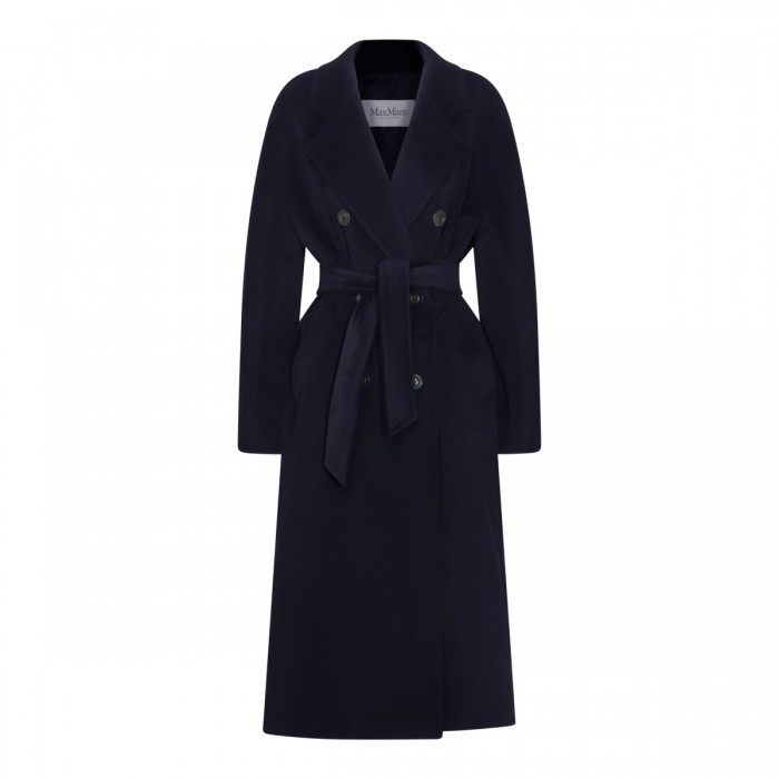 NAVY VIRGIN WOOL AND...