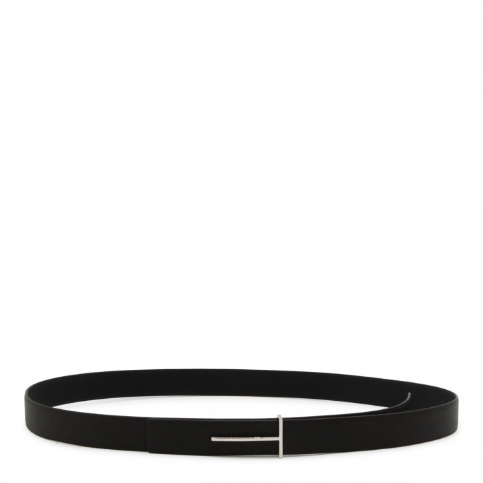 BROWN AND BLACK LEATHER BELT