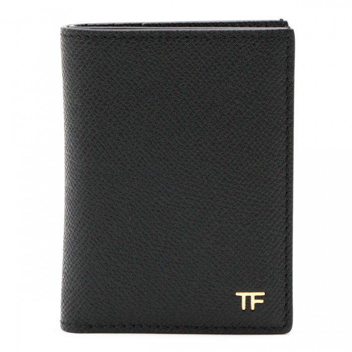 BLACK LEATHER CARD HOLDER