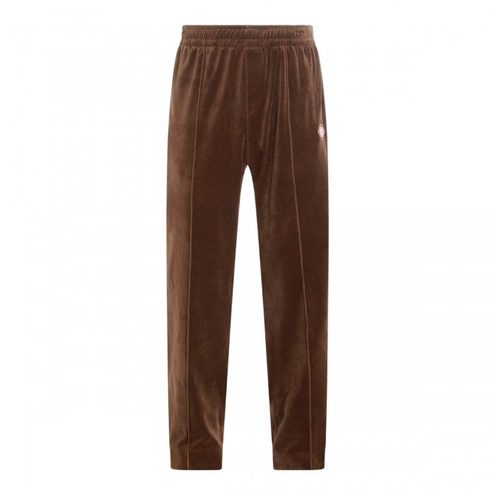 BROWN VELOUR TRACK PANT