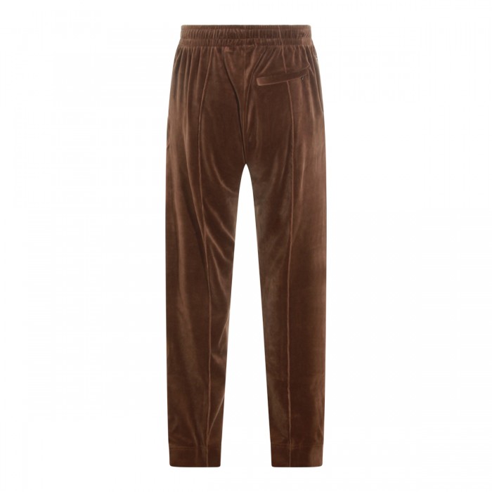 BROWN VELOUR TRACK PANT 2