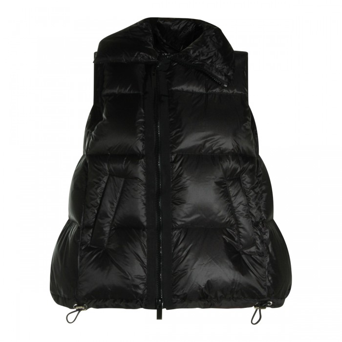 BLACK PUFFER VEST DOWN JACKET 