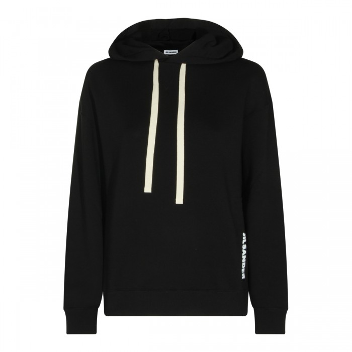 BLACK COTTON SWEATSHIRT