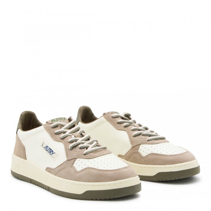 WHITE AND BEIGE LEATHER... 2